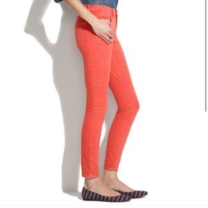 Madewell Skinny Skinny Jeans in light red